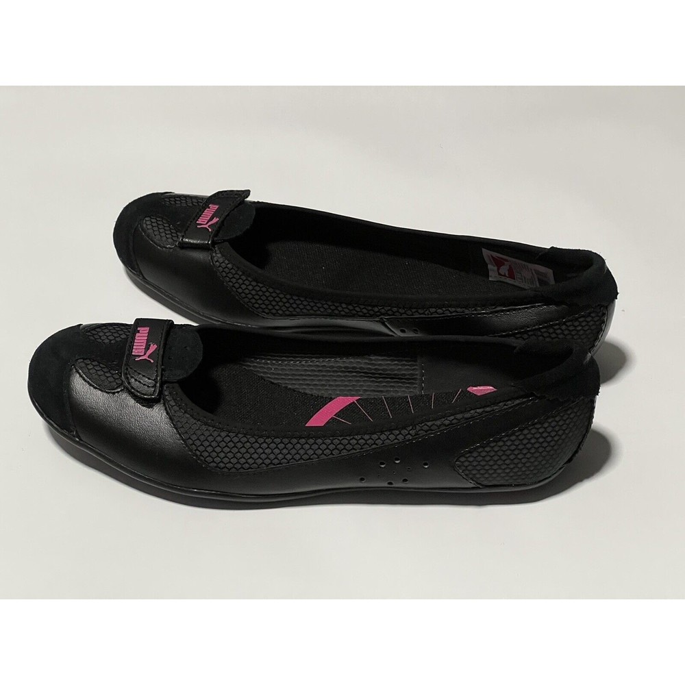 Puma Black Slip-On Ballet Flats